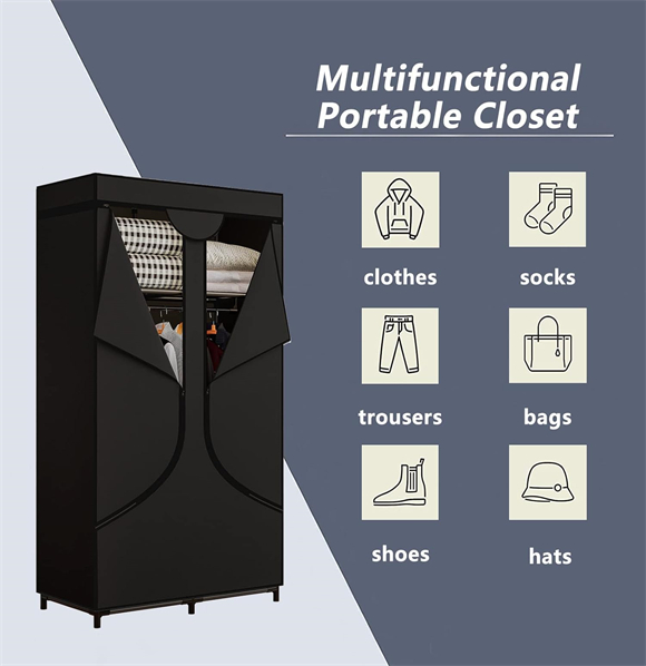 portable cloth wardrobe